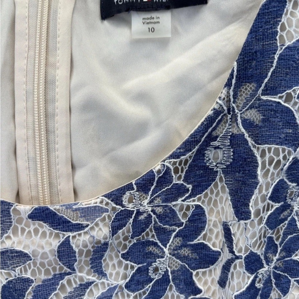 Tommy Hilfiger Blue and White Floral Mini Dress - Picture 6 of 10